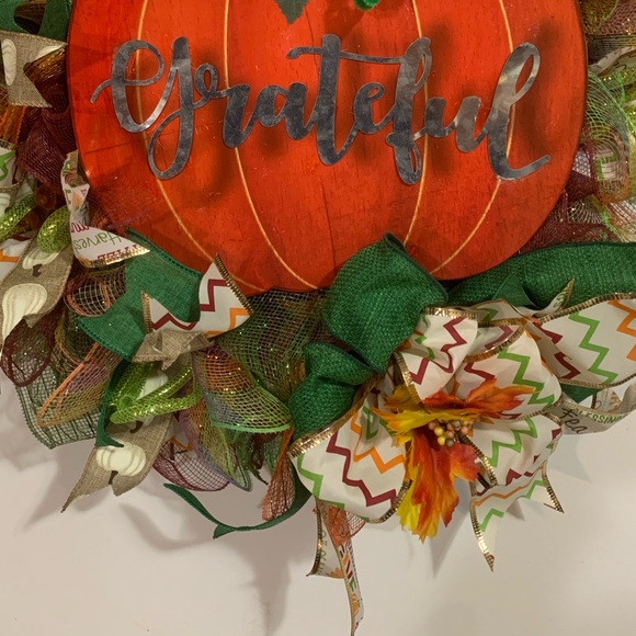 Item49 Autumn Outdoor Decor Wreath - Picture 5 of 7